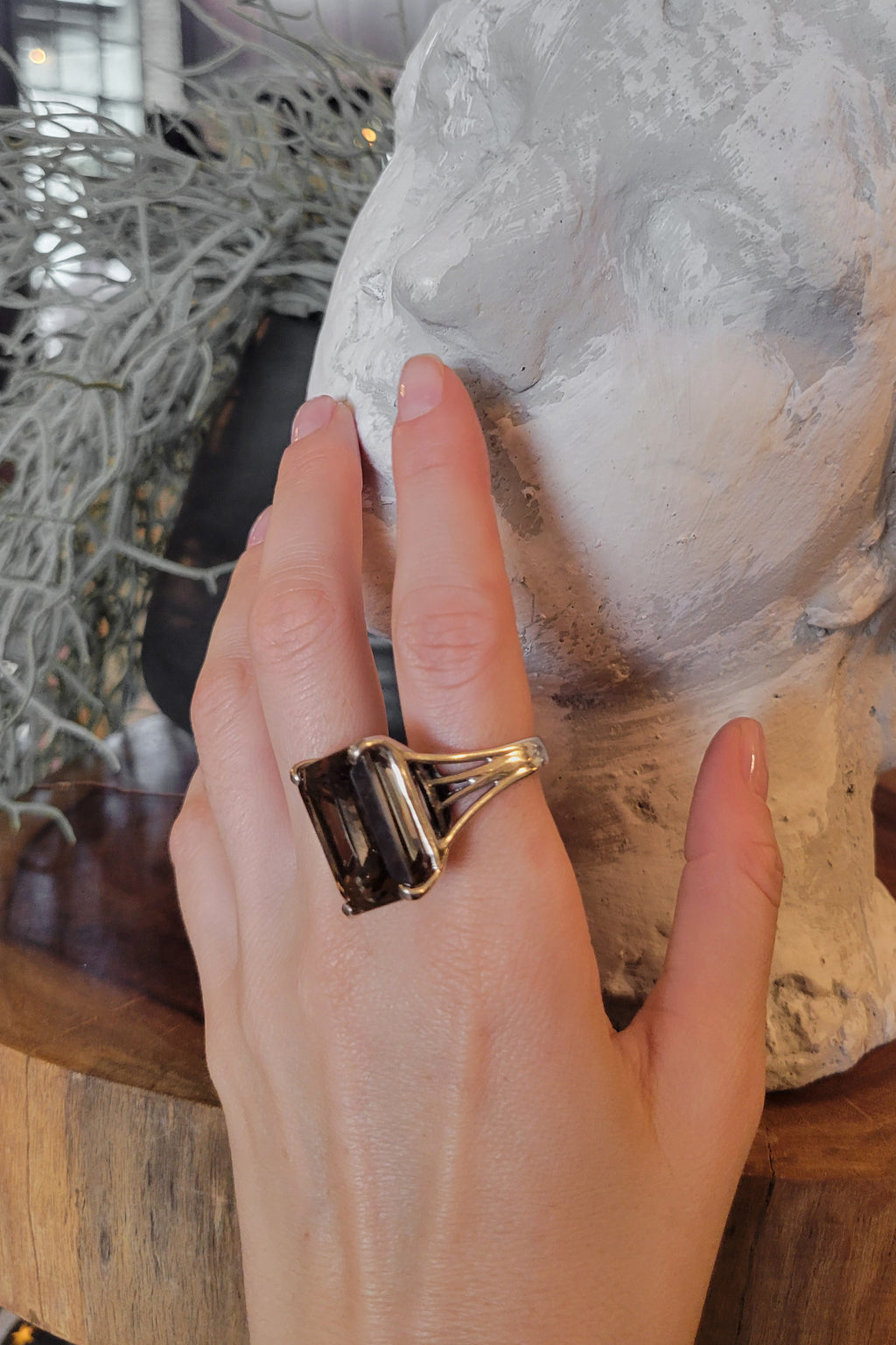 Smoky Quartz Josephine ring