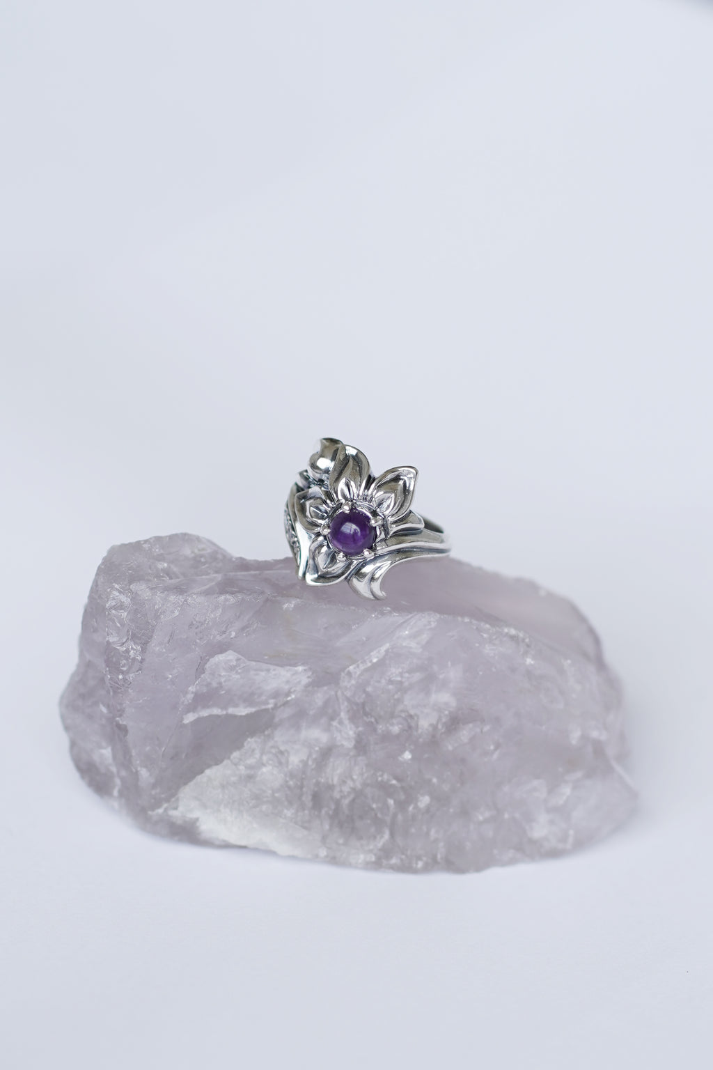 Amethyst Magnolia Ring