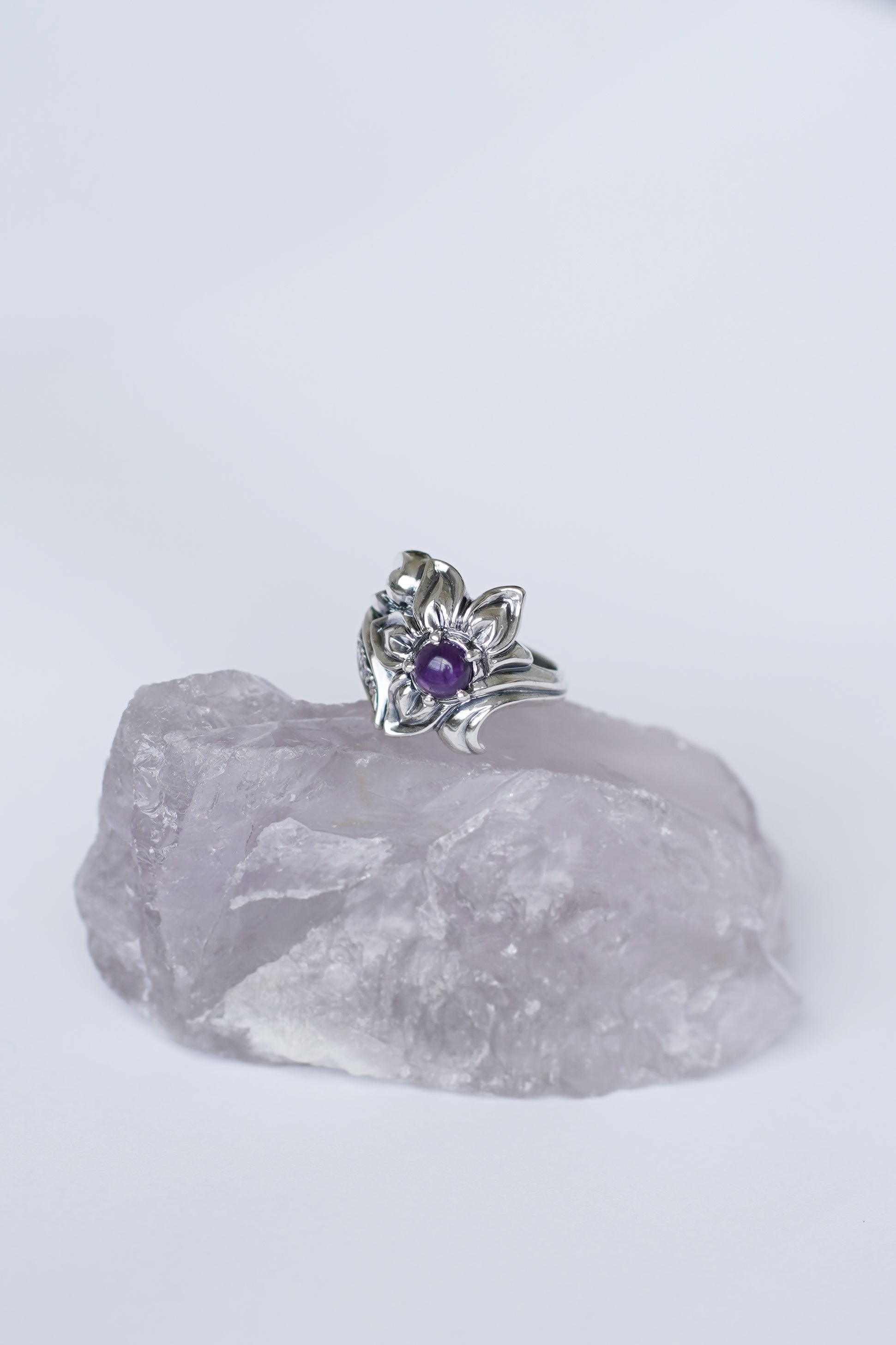 Amethyst Magnolia Ring