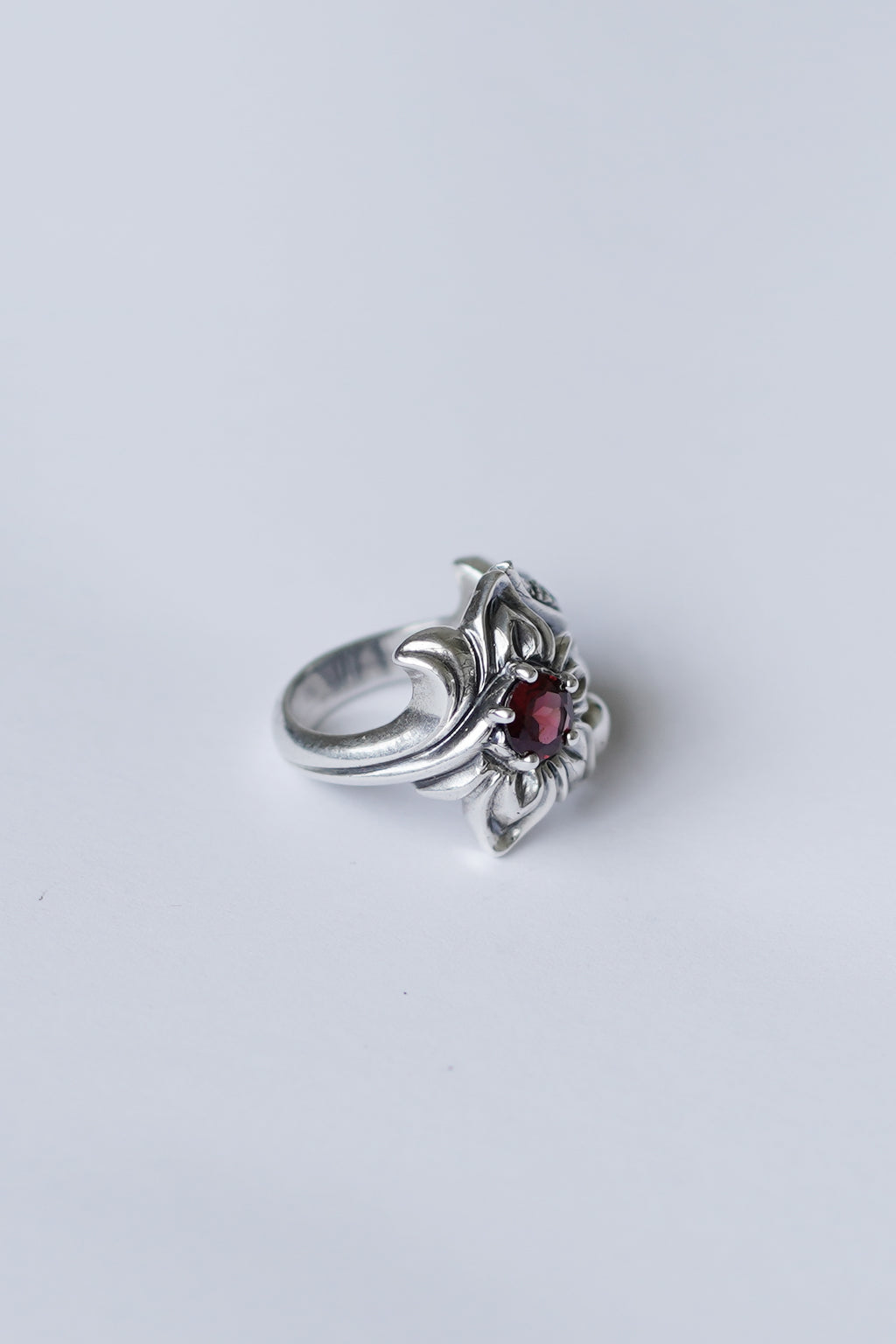 Garnet Magnolia Ring