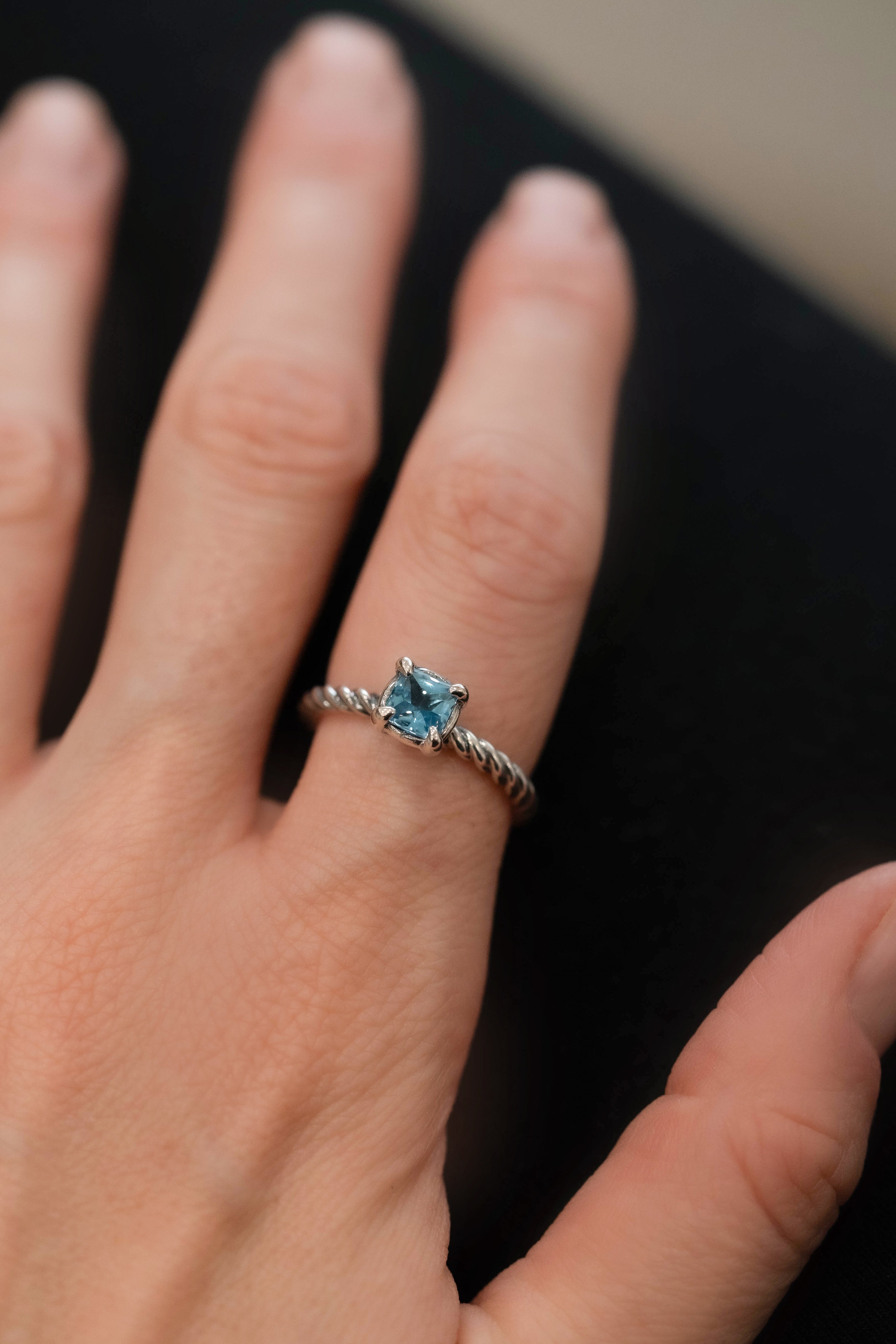 Blue Topaz Sophia Ring