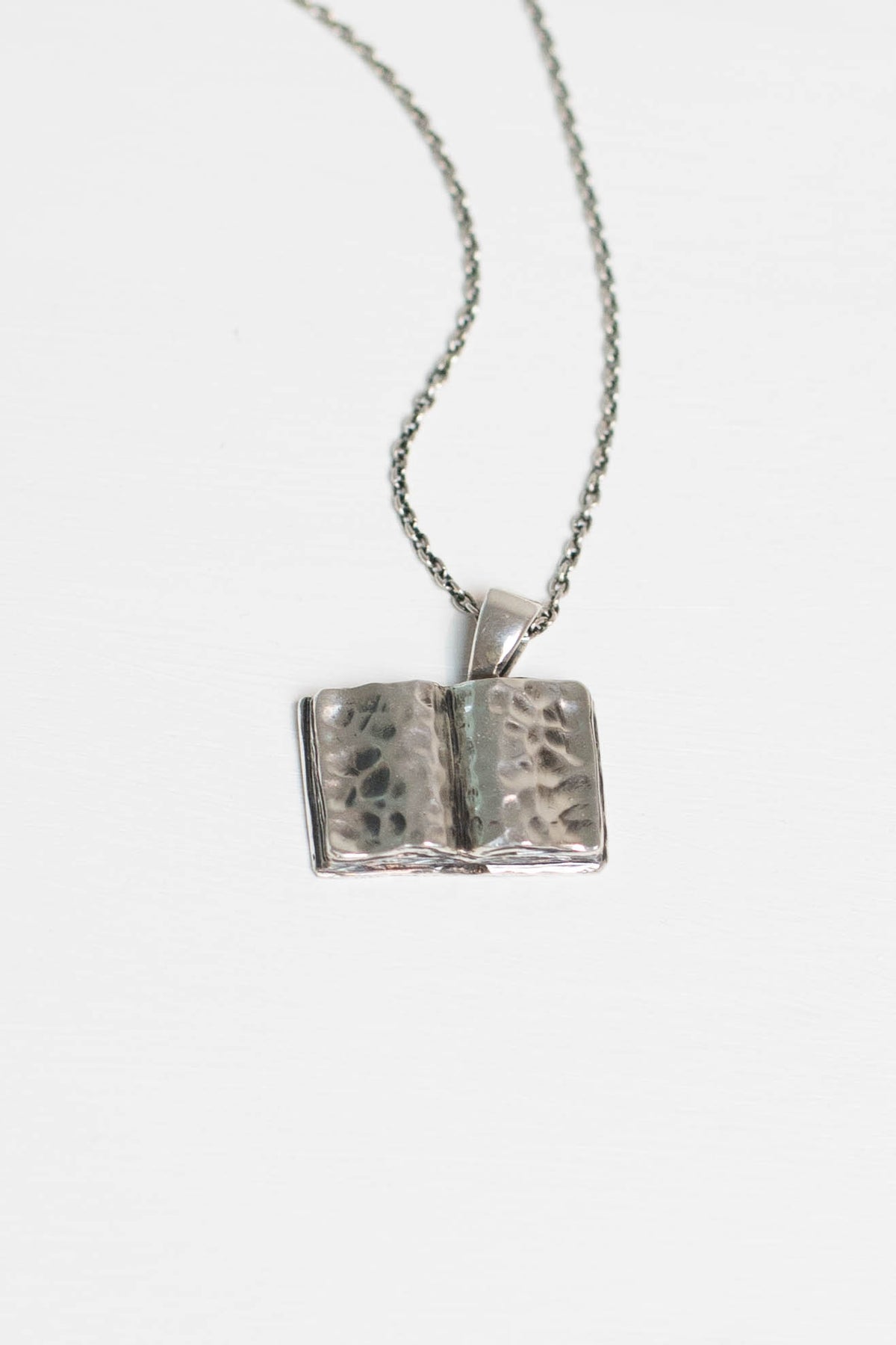 Open Book Necklace