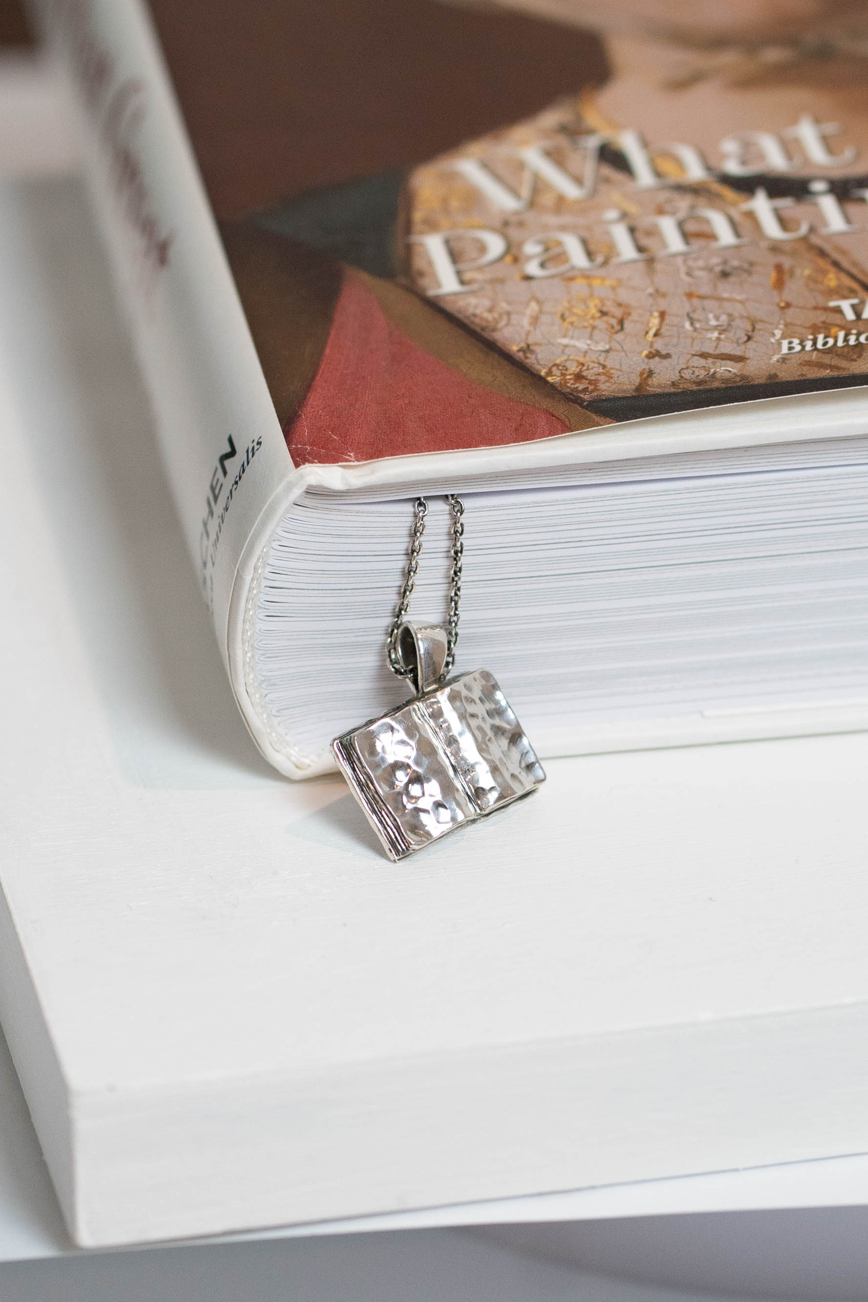 Open Book Necklace