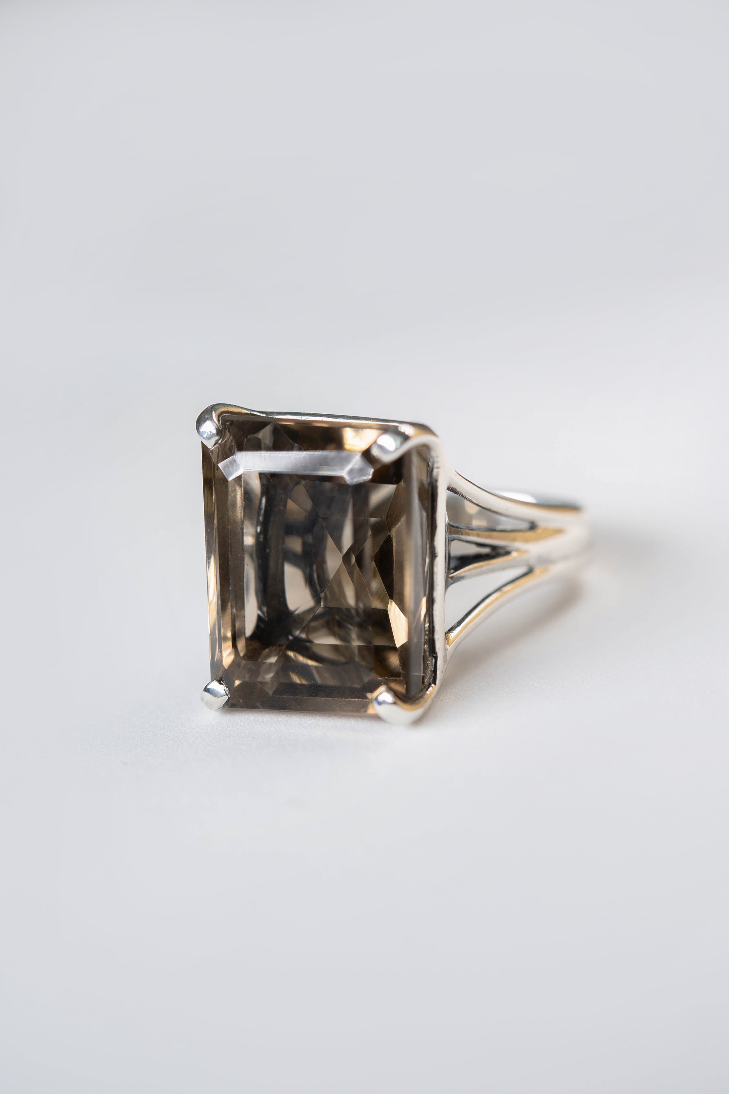 Smoky Quartz Josephine ring