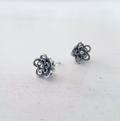 Filigree Flower Stud Earrings