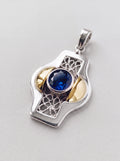 Blue Stone Byzantine Pendant