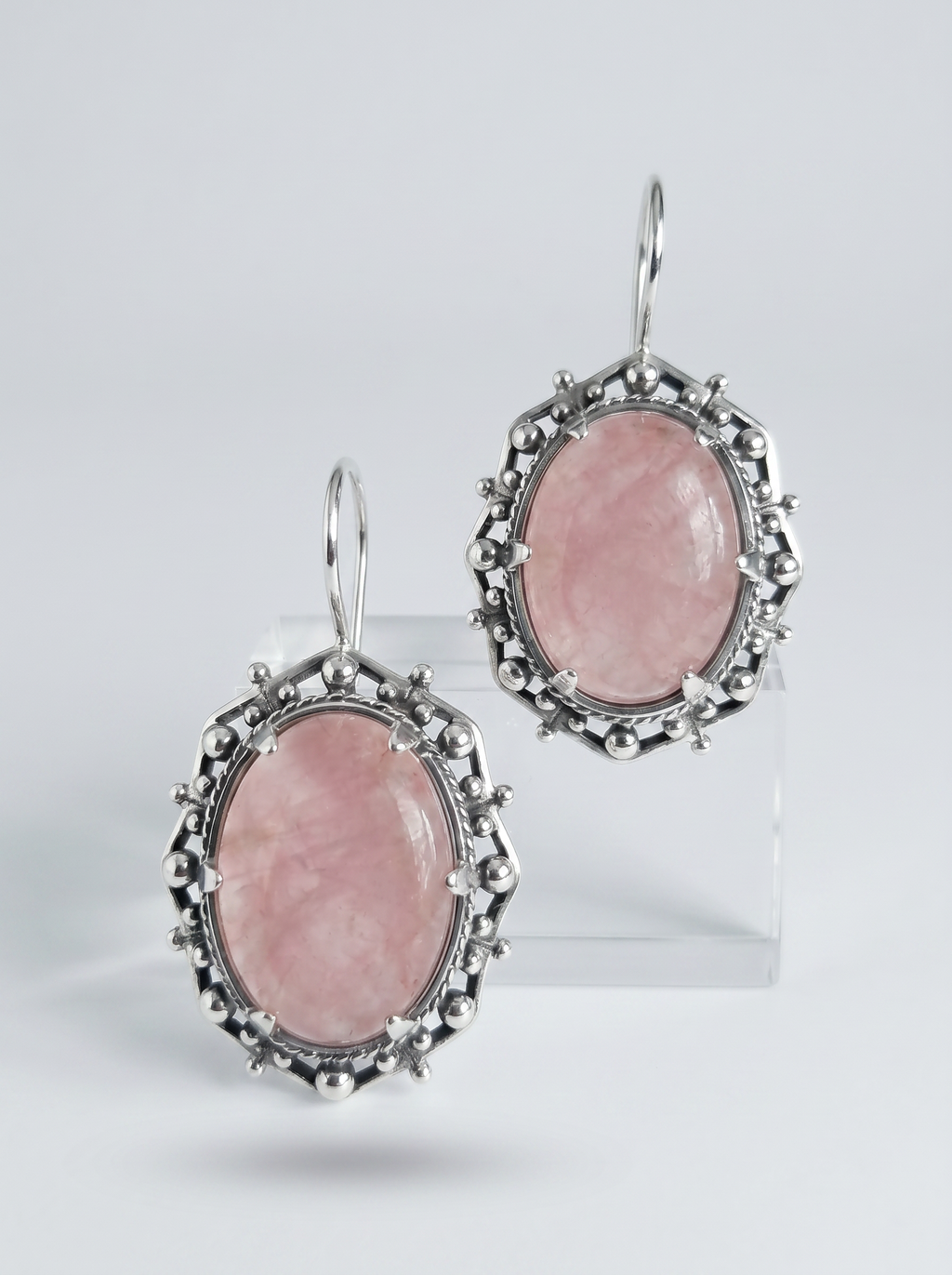 Alyona Rose Quartz Earrings