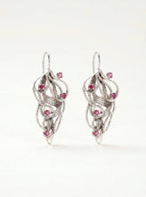 Pink Tourmaline Vine Earrings