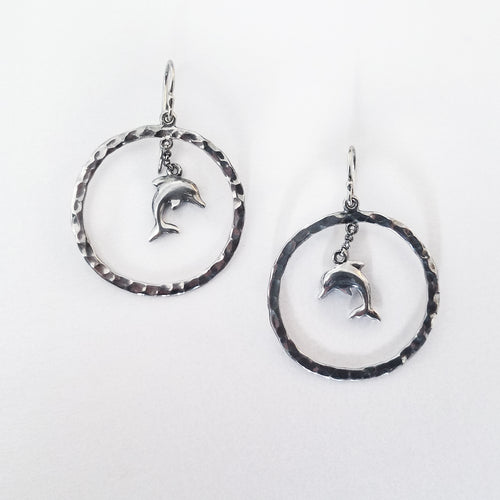 Dolphin Hoop Earrings