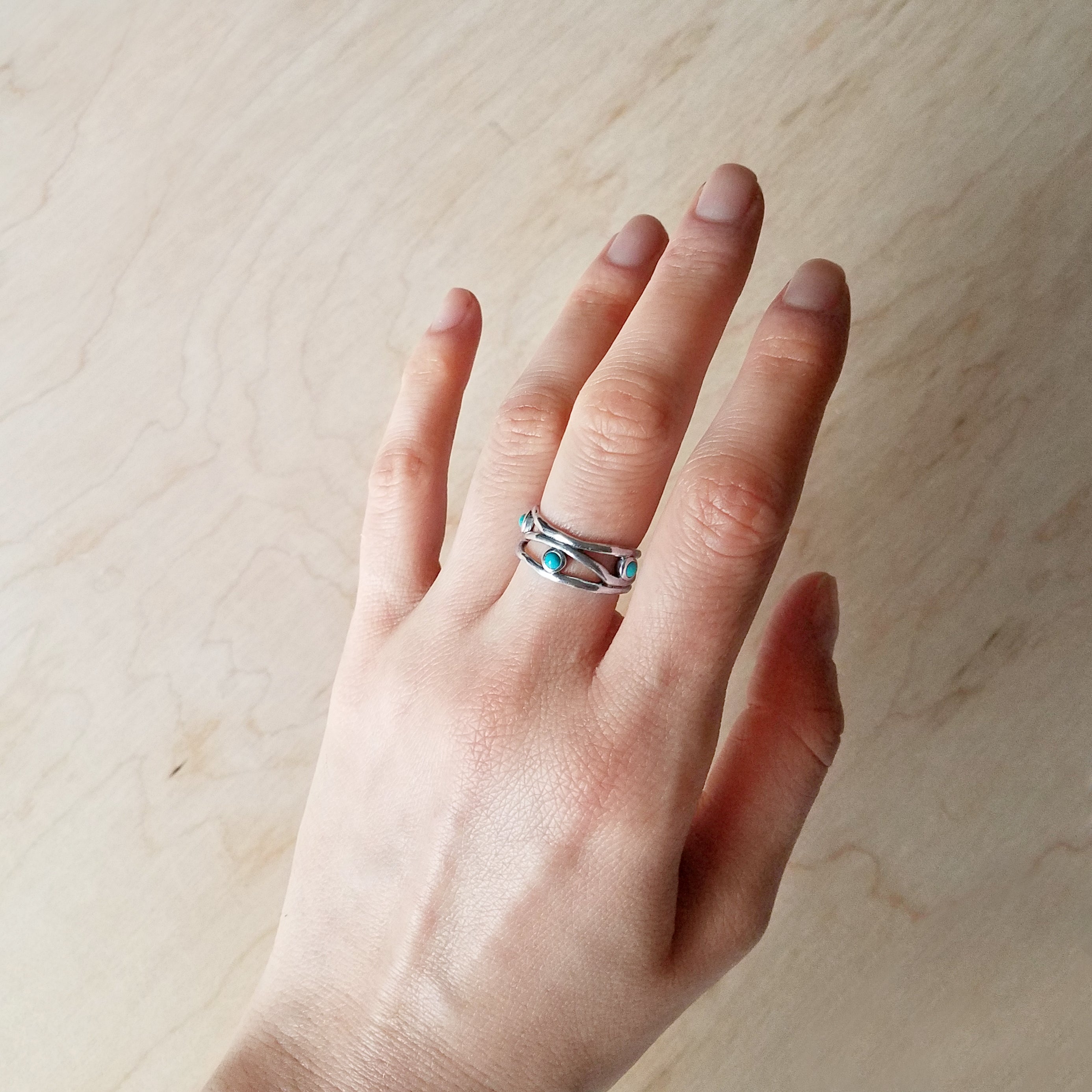 Turquoise River Ring