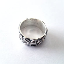 Rose Flower Wedding Band