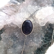 Gold Stone Cabochon Double Stone Necklace