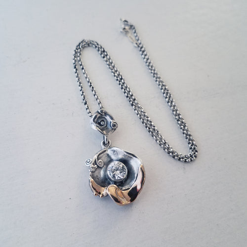 Gaia Silver and Gold Necklace