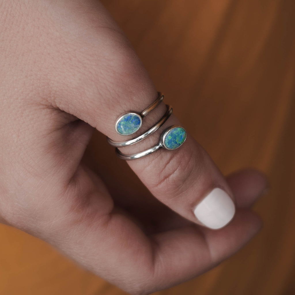 Gemma II Australian Opal Ring