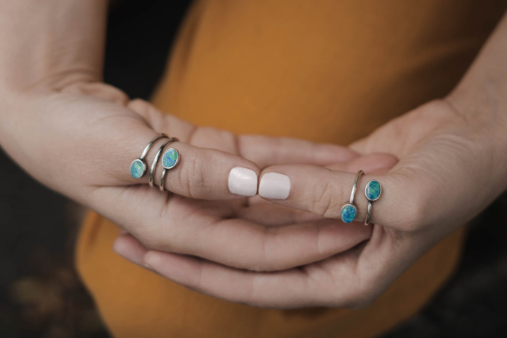 Gemma II Australian Opal Ring