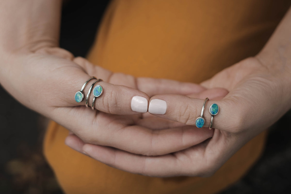 Gemma II Australian Opal Ring