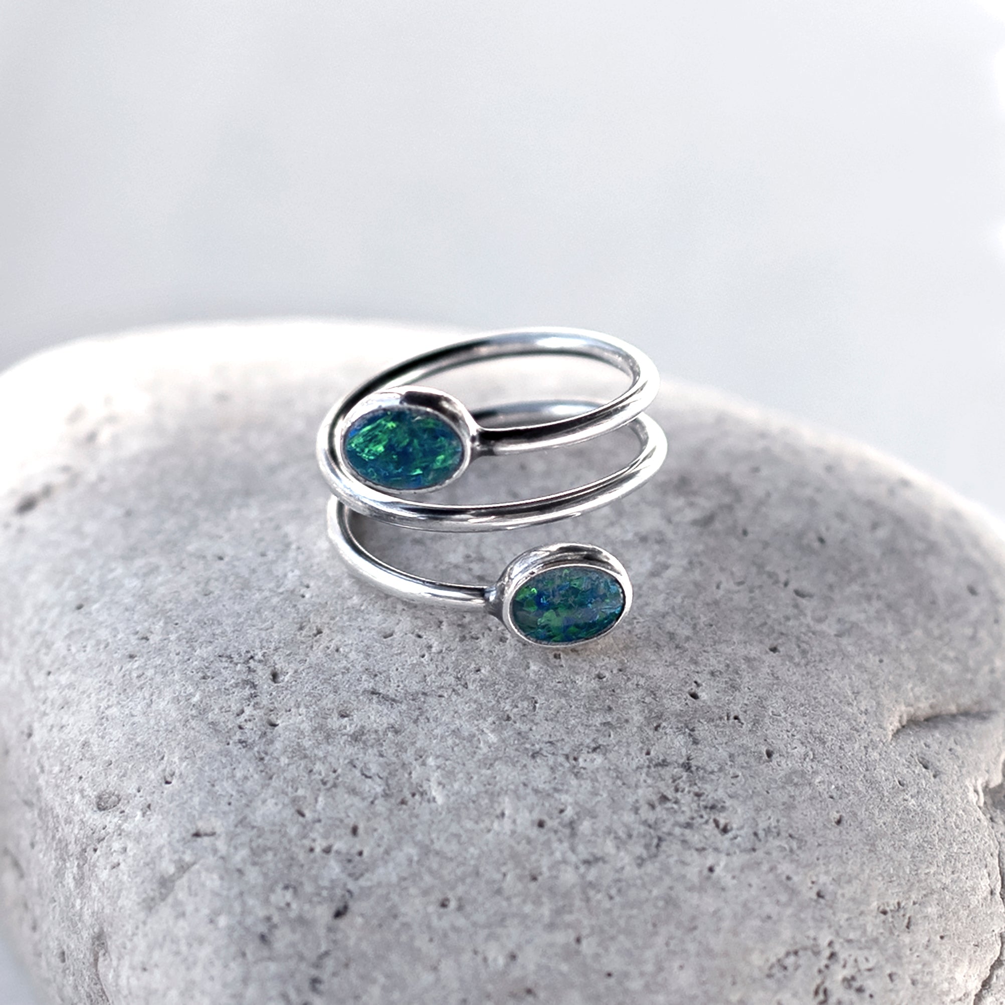 Gemma II Australian Opal Ring