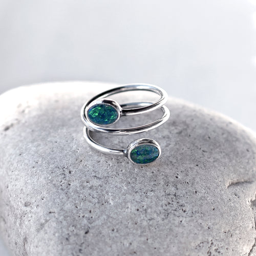 Gemma II Australian Opal Ring