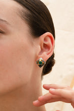 Green Agate Cleo Studs