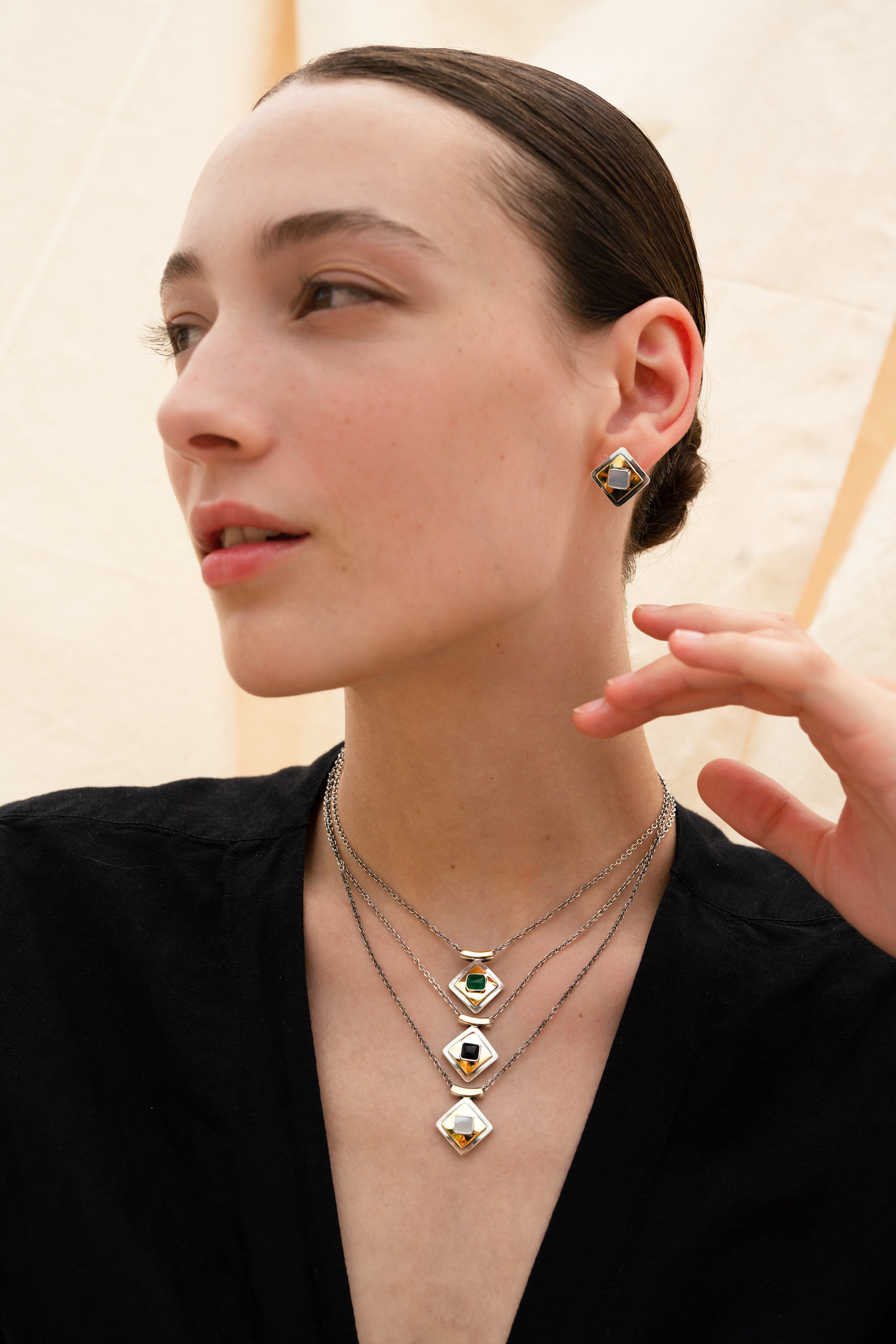 Black Onyx Cleo Necklace