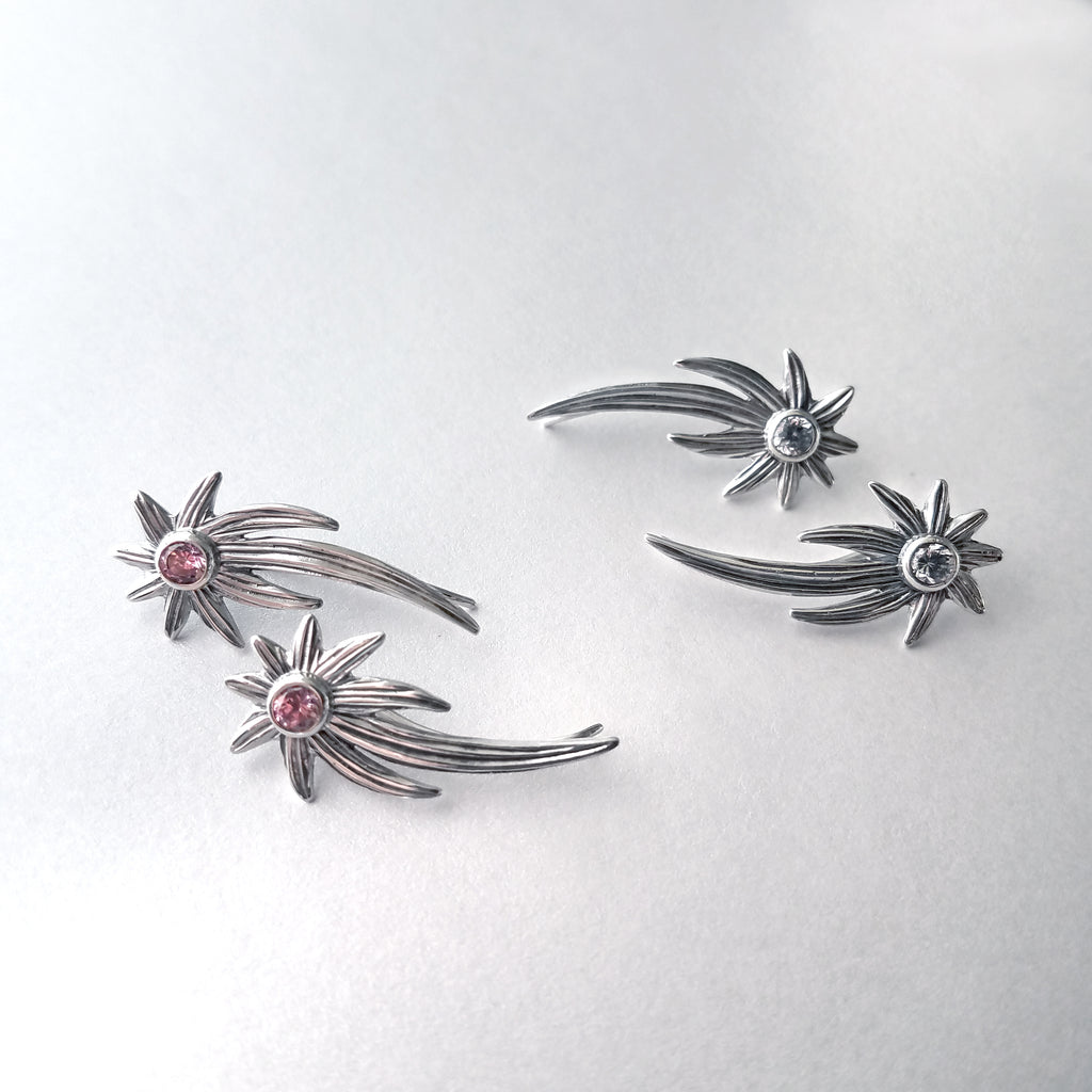 Shooting Stars Ear Climber Earrings