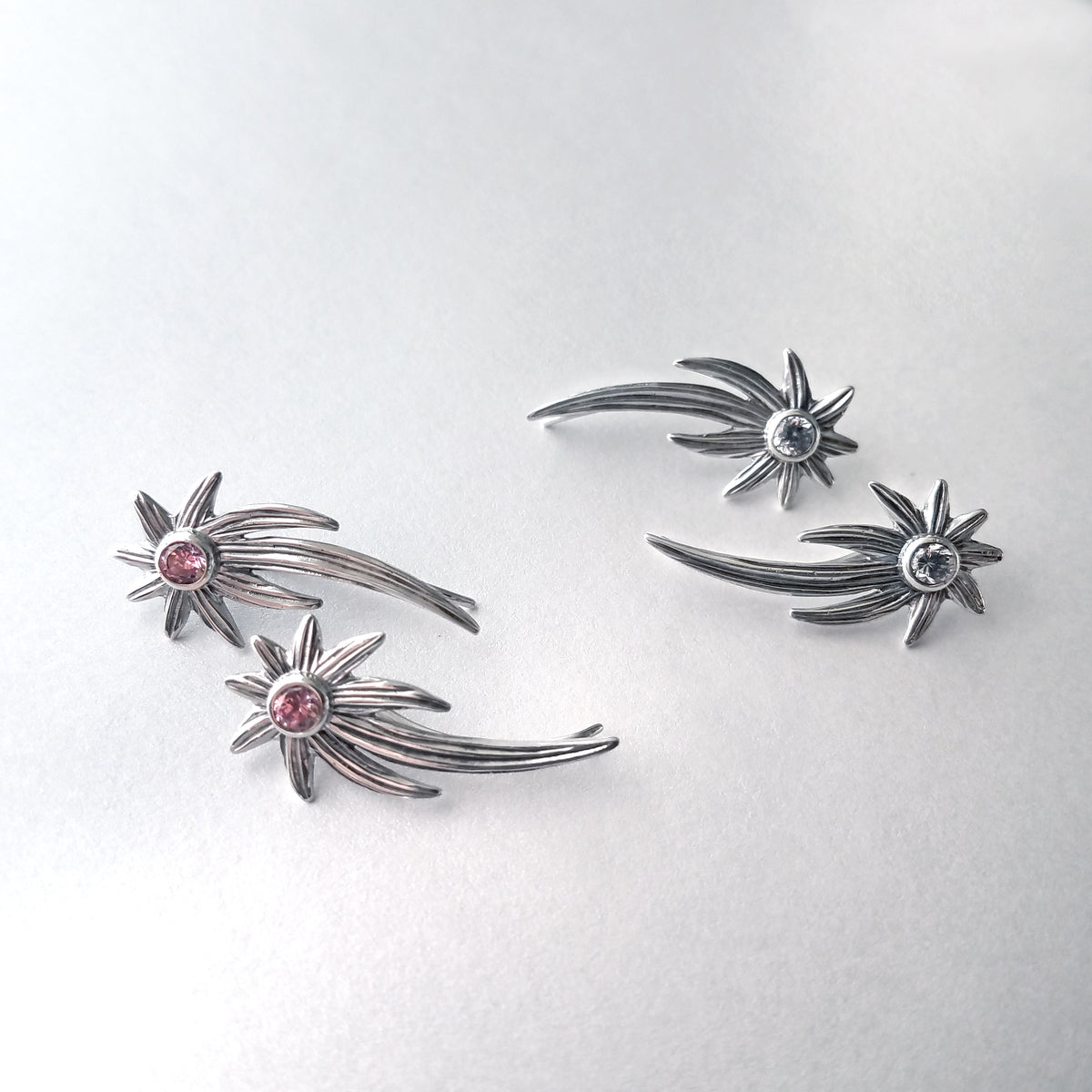 Shooting Stars Ear Climber Earrings