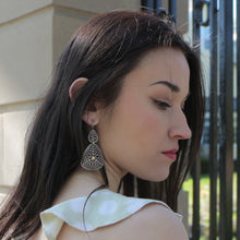 Mediterranean Drops Earrings with Gold Accent