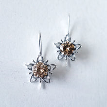Yellow Orpheum Flower Earrings