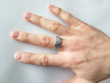 Rose Flower Wedding Band