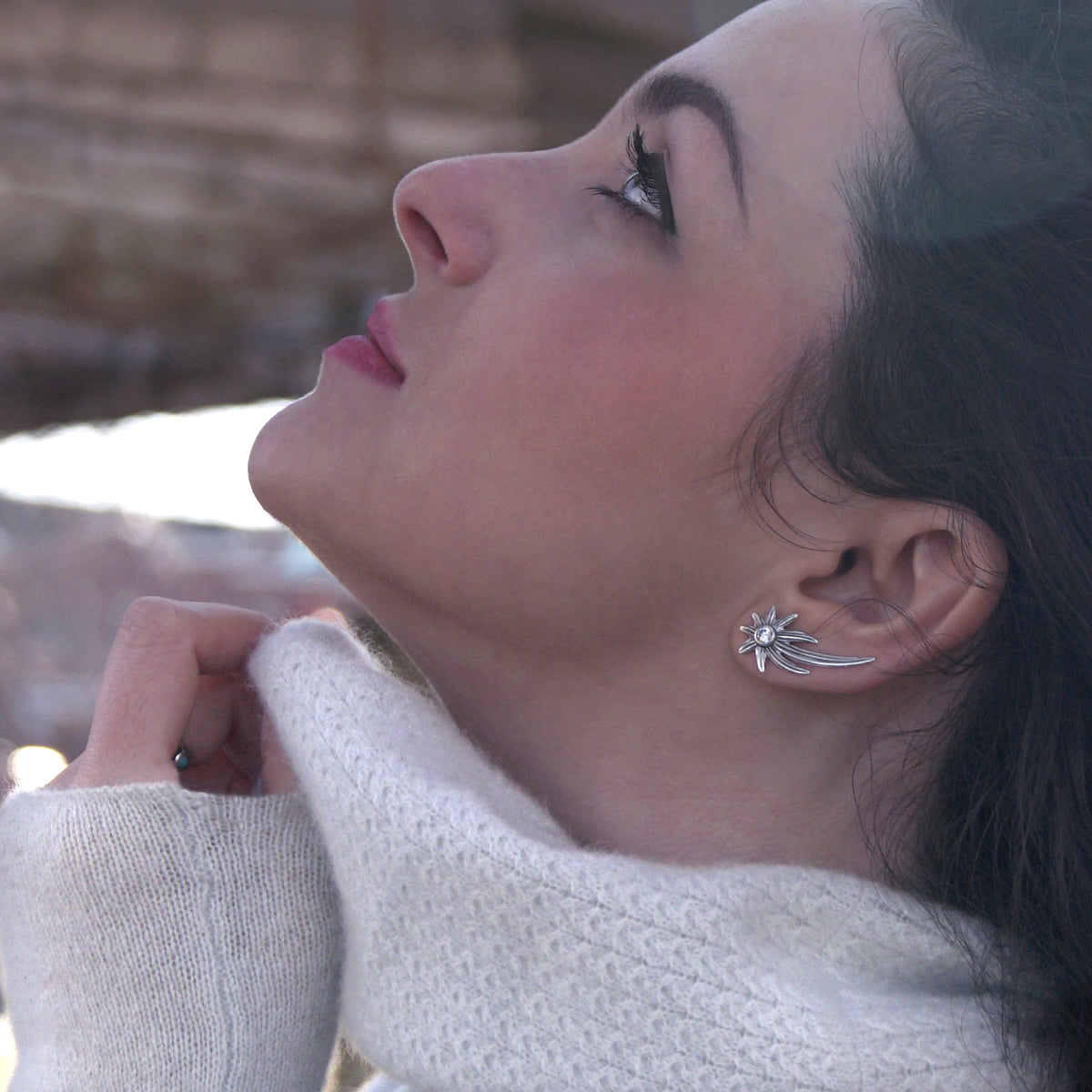 Shooting Stars Ear Climber Earrings