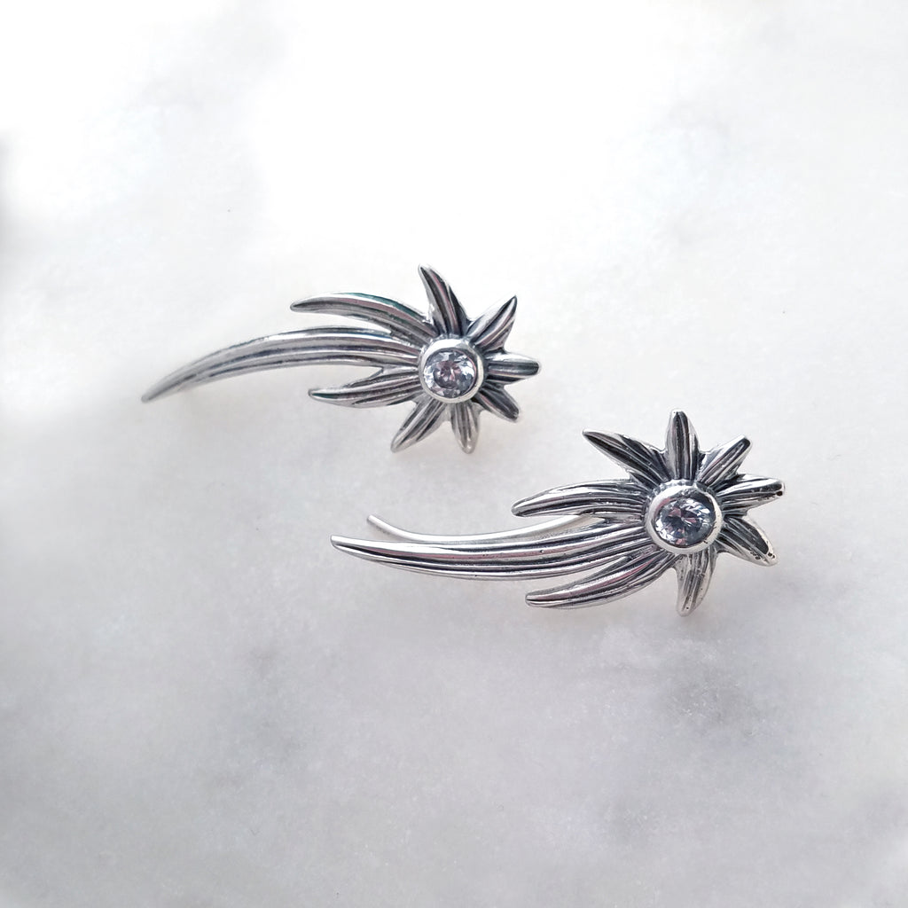Shooting Stars Ear Climber Earrings