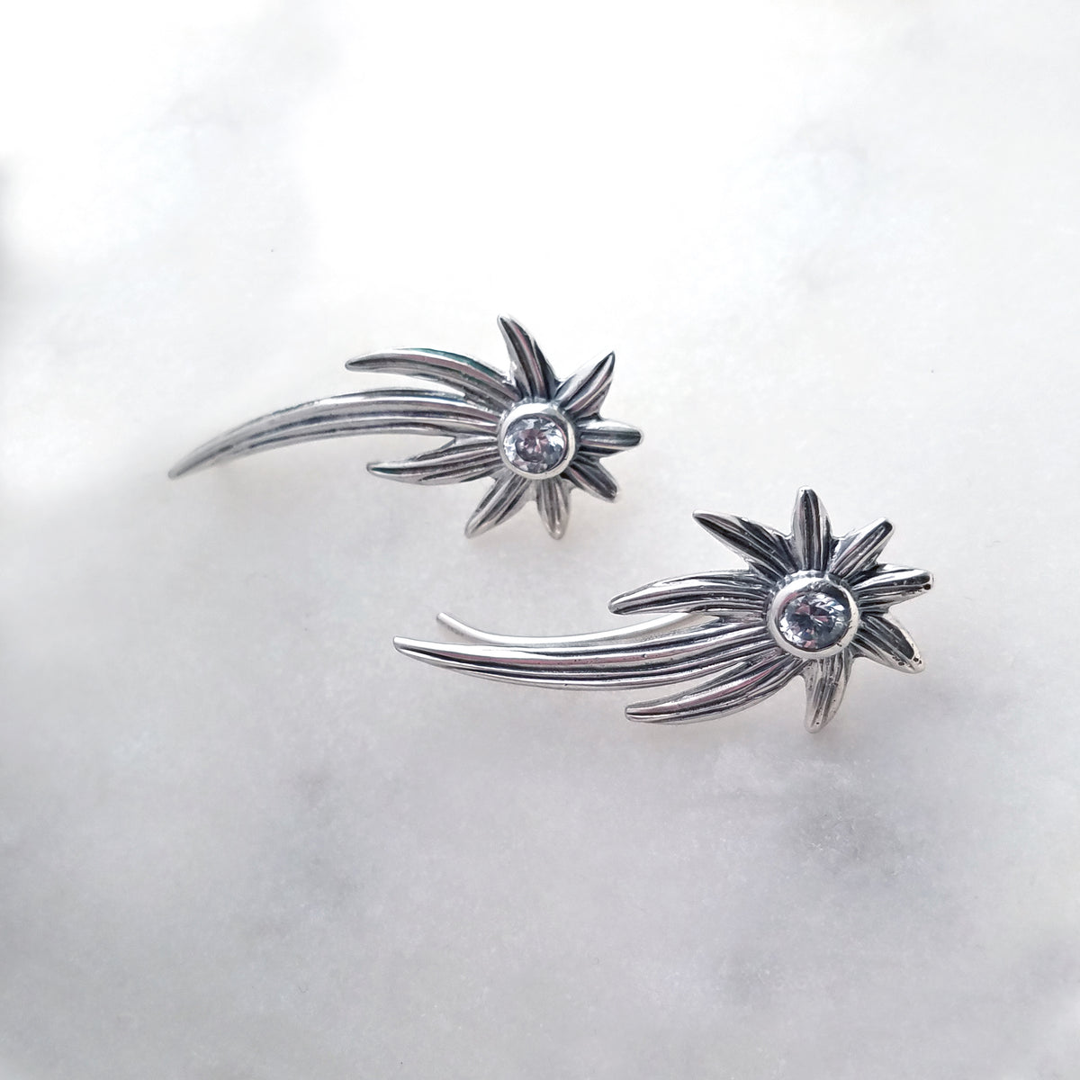 Shooting Stars Ear Climber Earrings