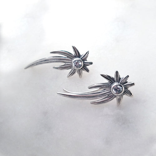 Shooting Stars Ear Climber Earrings