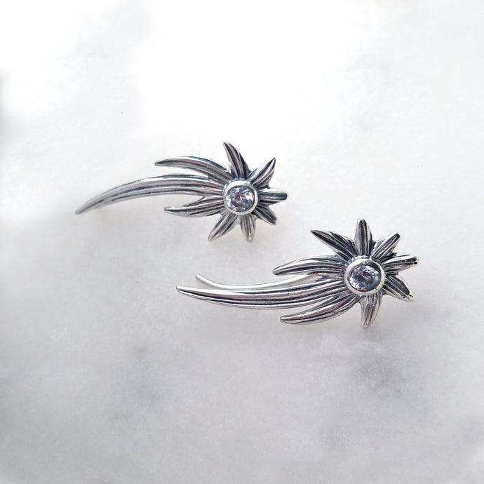 Shooting Stars Ear Climber Earrings