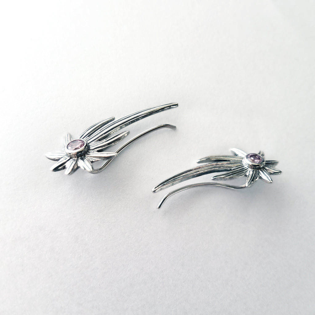 Shooting Stars Ear Climber Earrings