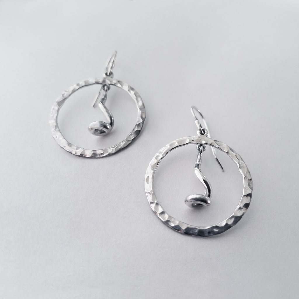 Elegant Hoops with a Twist Earrings
