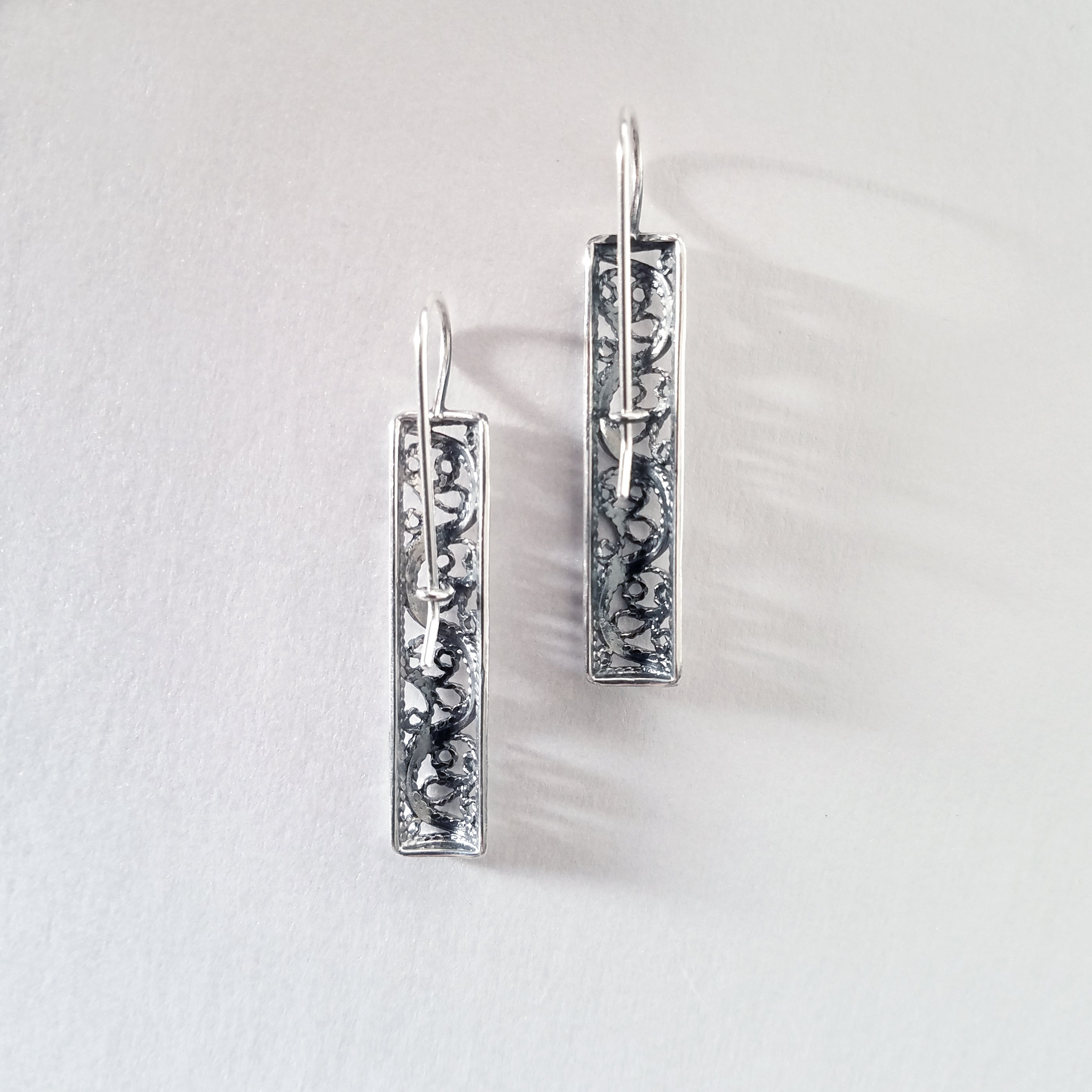 Telkari Filigree Thin Earrings