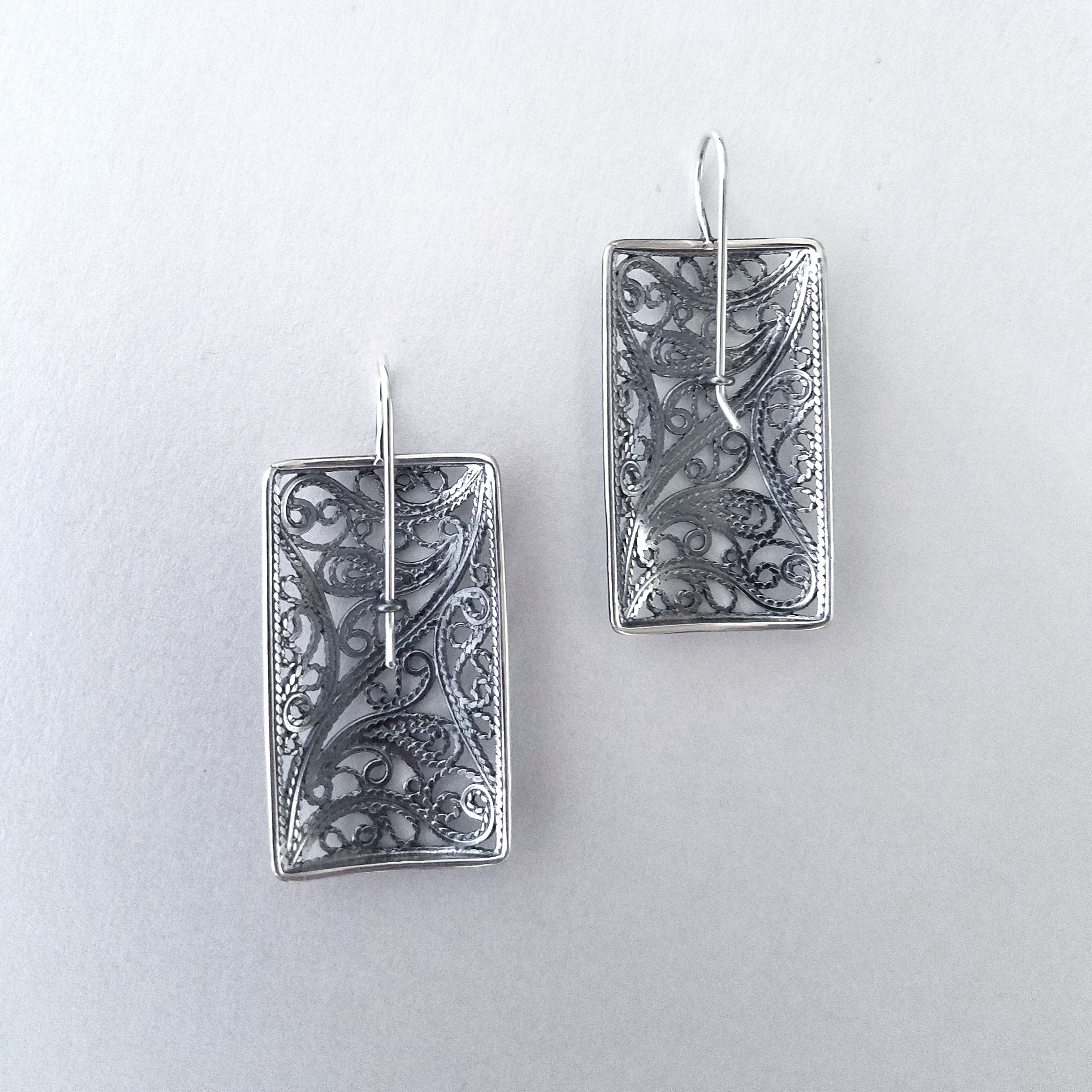 Telkari Filigree Wide Earrings