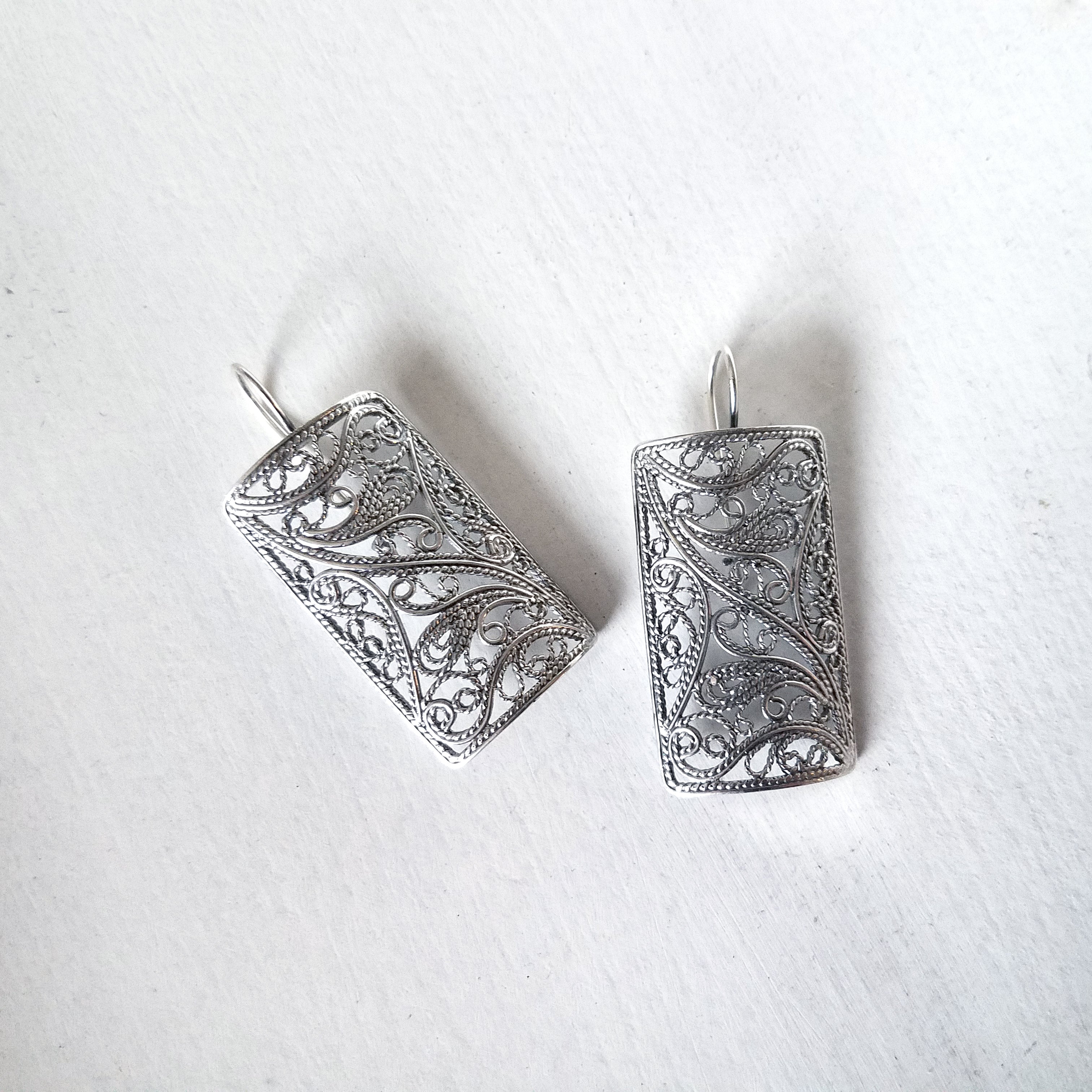 Telkari Filigree Wide Earrings