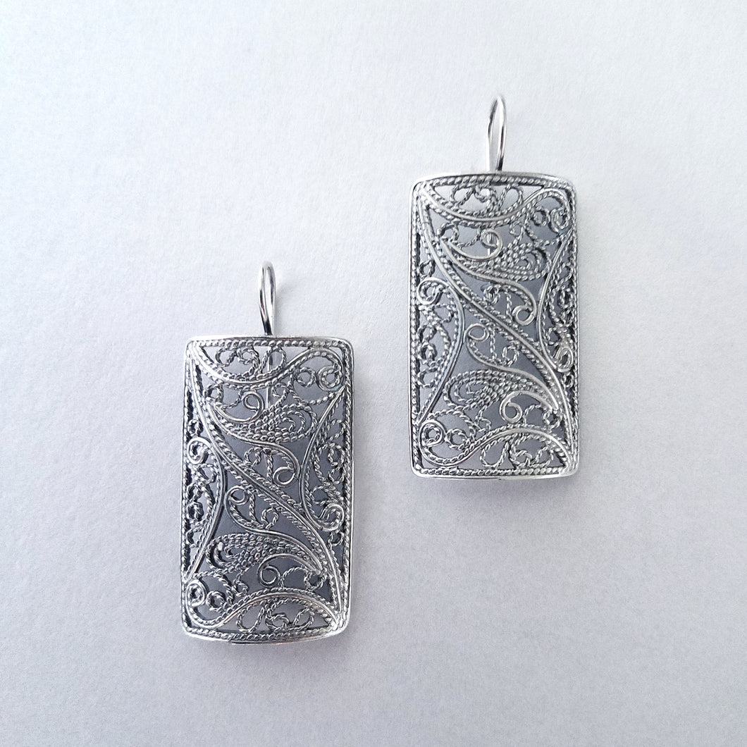 Telkari Filigree Wide Earrings