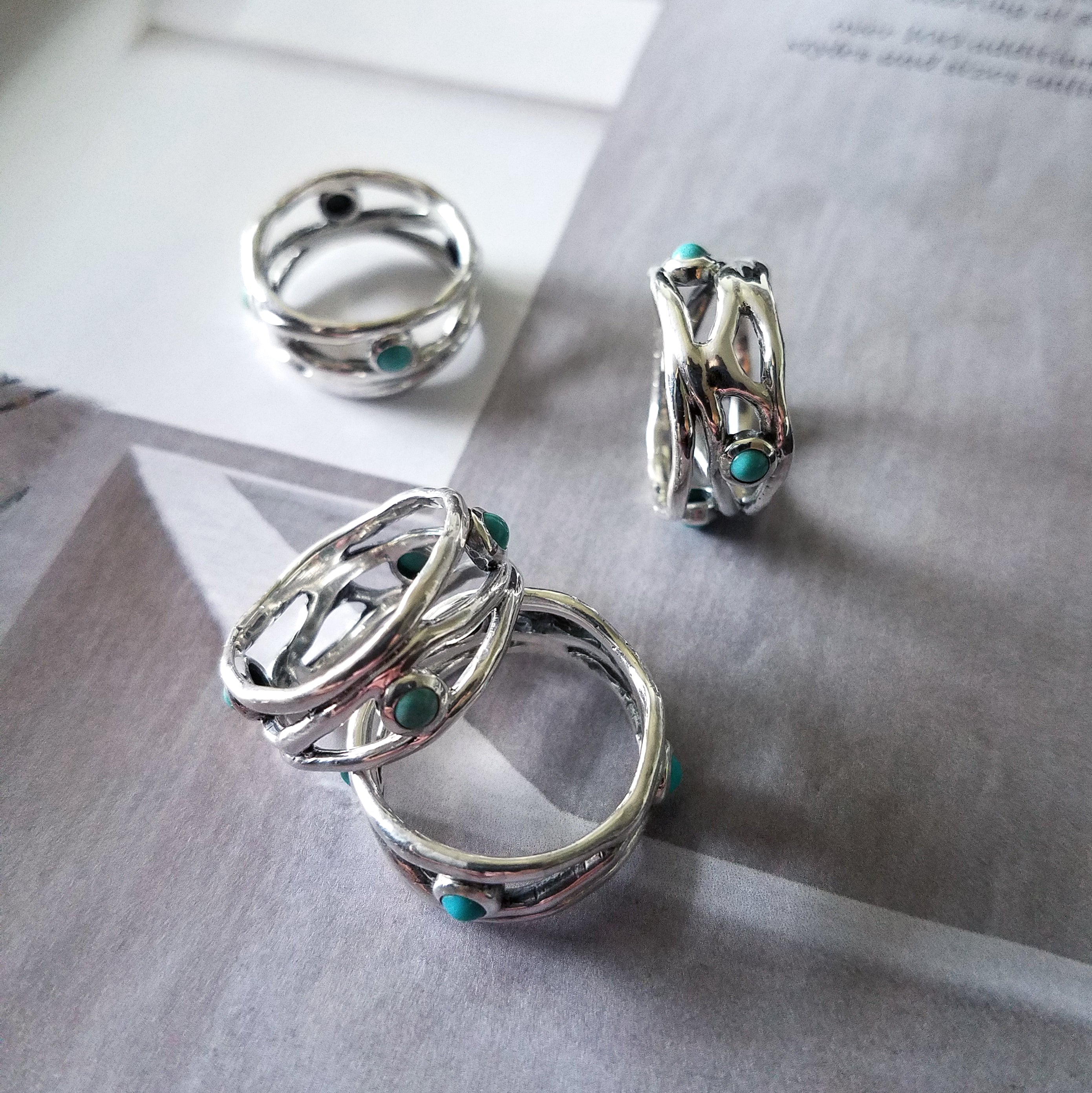 Turquoise River Ring