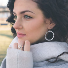 Wire Wrapped Hoop Earrings